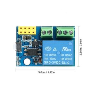 ESP8266 ESP-01S Relay Module 3VDC 10A <b>WiFi</b> Smart <b>Plug</b> Control Board - Product Image 5