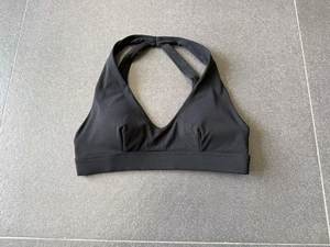 New Quick Drying Cross <b>Back</b> Women's Gym Fitness Yoga Sports Bra Medium Support <b>Padded</b> Activewear Solid Front Logo Plus Size Bra - Product Image 2