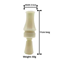 Sifflet de canard de chasse en plastique blanc Imitative Sound Bait Whistle Equipment Bionic Duck Leurre Chasse Appel de canard en plastique