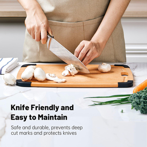 Máy rử<span class=keywords><strong>a</strong></span> chén an toàn thân thiện với môi dày thớt gỗ <span class=keywords><strong>composite</strong></span> thớt với không trượt silicon góc - Product Image 4