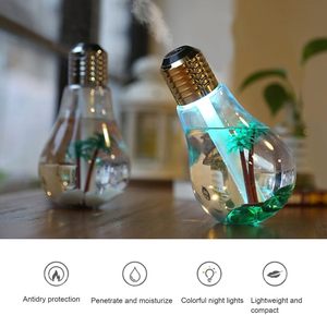 400ML Home Mini Cool <b>Mist</b> Ultrasonic Air <b>Humidifier</b> Bulb Desktop USB Night Light Aroma Diffuser for Home Office Gift - Product Image 2