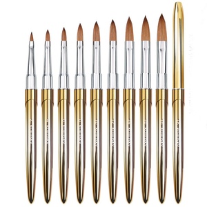 High Quality Nail Art <b>Brush</b> Acrylic Kolinsky <b>Brush</b> Acrylic Powder <b>Brush</b> logo Nail Tools - Product Image 6