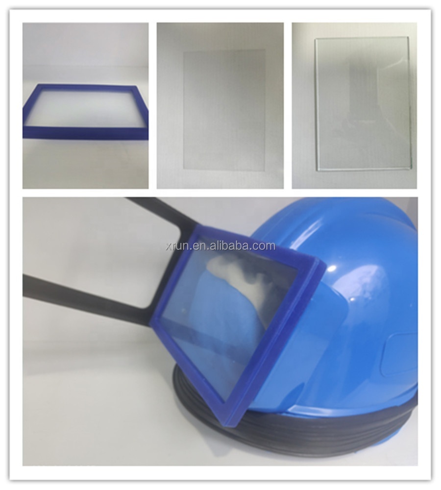 20-Pack Inner/Outer Sandblaster Helmet Outer Lens – PVC Sand Baffles, 382x132x5mm, Peel-Off Protection For Sandblasting Hood, Impact-Resistant