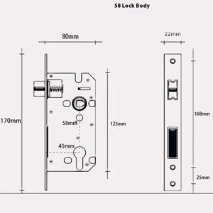 Mobili di Design moderno serrature <span class=keywords><strong>per</strong></span> porte interne sono utilizzate <span class=keywords><strong>per</strong></span> serrature in legno e serrature <span class=keywords><strong>per</strong></span> maniglie in lega di zinco all'ingrosso - Product Image 6