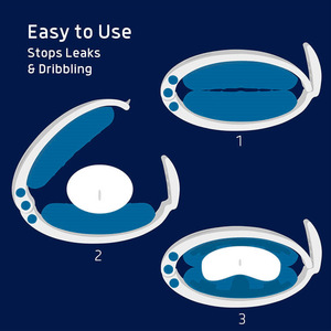 Morsetto per incontinenza urinaria del pene regolabile in Silicone maschio per prevenire perdite di urina cura Clip uomo massaggio anello Extender - Product Image 3