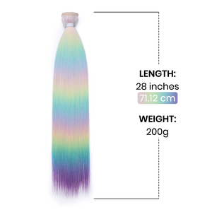 Lot de Cheveux Synthétiques Lisses Soyeux Directement de l'Usine, 22-52 Pouces, Fibre Haute Température, Aspect Mat Sans Brillance, Sans Nœuds, Qualité Salon - Product Image 4