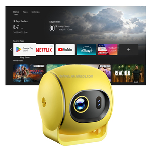 Mini projecteur type-c charge 4K Android 13 Portable à courte portée Home cinéma lampes LED lentille de mise au point - Product Image 1