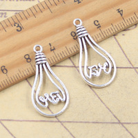 28x14MM lumière lampe ampoule breloques pour bricolage Bracelets faits à la main colliers et pendentifs accessoires de fabrication de bijoux