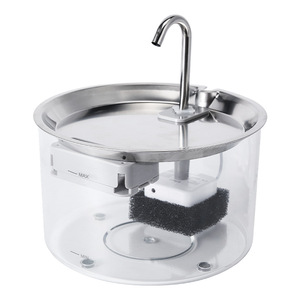 Fontaine à eau automatique en acier inoxydable pour chats, électrique, avec filtre et circulation, commerce électronique transfrontalier. - Product Image 5