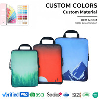 Qxo — cubes de compression de luxe, impression personnalisée, vente en gros, ensemble d'organisateurs de voyage