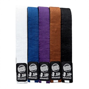 Cinturón Profesional de BJJ, Cinturón de Rango de Jiu Jitsu Brasileño, Cinturón de Artes Marciales de Algodón, Logotipo Personalizado, para Adultos y Niños, Entrenamiento, Academia, Venta al Por Mayor - Product Image 3