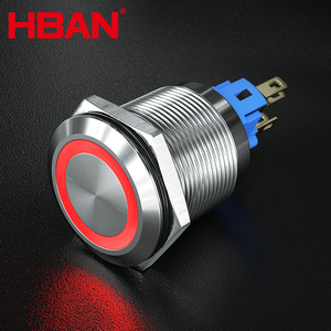 22mm 220 Volt <span class=keywords><strong>6</strong></span> <span class=keywords><strong>Pin</strong></span> on OFF Verde Momentâneo Led Iluminado Nenhum Interruptor de Botão Nc - Product Image 2