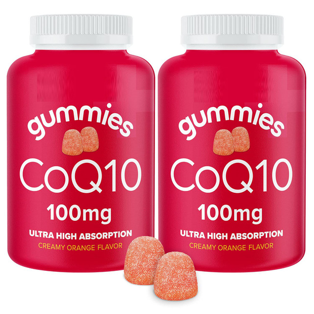 Private Label Vegan CoQ10 Supplement Coenzyme Q10 Ubiquinol Gummies for Healthy Heart and Energy Support
