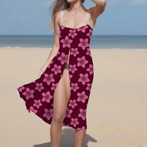<span class=keywords><strong>Vestido</strong></span> con Tirantes de Diseño Personalizado <span class=keywords><strong>para</strong></span> <span class=keywords><strong>Mujer</strong></span>, Sin Mangas, Estilo <span class=keywords><strong>Hawaiano</strong></span>, de Rayón Elástico, Holgado y Corto, con Bolsillo - Product Image 6