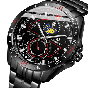 <span class=keywords><strong>Montre</strong></span> mécanique automatique de luxe <span class=keywords><strong>pour</strong></span> <span class=keywords><strong>homme</strong></span> Forsining 1228 de haute qualité avec réserve de marche, répétiteur, bracelet en acier inoxydable et verre saphir - Product Image 3