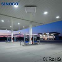 Lumière de canopée à LED de haute qualité à prix d'usine, montée au plafond, IP65, pour station-service et station d'essence