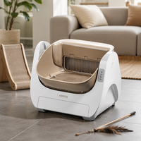 Bac à litière pour chat entièrement automatique, grande capacité, anti-odeurs, intelligent, en plastique ABS, style ouvert, fonction autonettoyante, exclusif