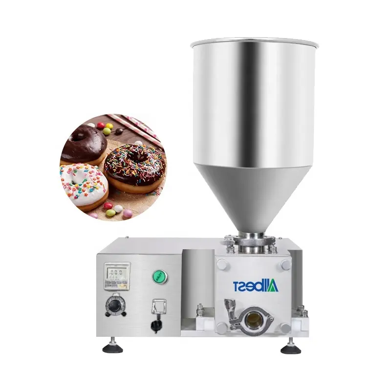 Kek/çörek dolgu makinesi için pasta macunu enjekte ve dolum makinesi/krema dolum makinası dolum makinesi
