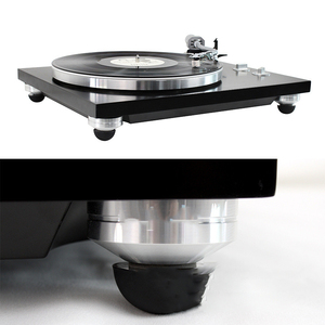 Patas hemisféricas de silicona autoadhesivas de 2 pulgadas para aislamiento de vibraciones en altavoces de tocadiscos, almohadilla de goma de alta densidad. - Product Image 6
