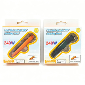 240W <strong>Type</strong>-<strong>C</strong> USB3.1 Soft Silicone Laptop <strong>Charging</strong> <strong>Cable</strong> with Phone Stand Connector Portable PD3.0 5A Fast Charger for IOS/Android - Product Image 5