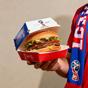 Caja de Papel para Alimentos Resistente y a Prueba de Fugas, Tamaño Personalizado, para <span class=keywords><strong>Hamburguesas</strong></span>, Papas Fritas, Pollo, Pizza, Ensaladas, Barras de Aperitivos <span class=keywords><strong>del</strong></span> <span class=keywords><strong>Mundial</strong></span> - Product Image 3