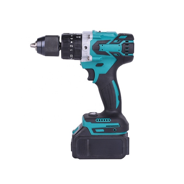 Factory New Design 20V Cordless Lithium-Ion Drill with Brushless Motor Keyless Chuck Variable Speed & Multifunctional Features