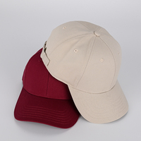 Venta al por mayor logotipo personalizado 6 paneles de algodón liso curvo sin estructura ajustable papá sombrero deportes gorra de béisbol