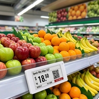 Zhsunyco Label Harga Digital RFID untuk Supermarket, Label Rak Elektronik BLE/ Kustom OEM Template Gratis 10 Tahun