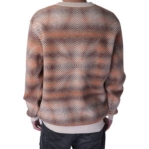 Suéter de punto Jacquard con patrón personalizado para hombre suéter ODM antiarrugas de invierno - Product Image 3