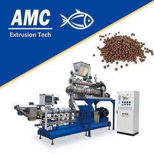 Machine à fabriquer des granulés d'aliments pour poissons AMC, extrudeuse à double vis, 1 tonne d'aliments pour poissons par heure - Product Image 1