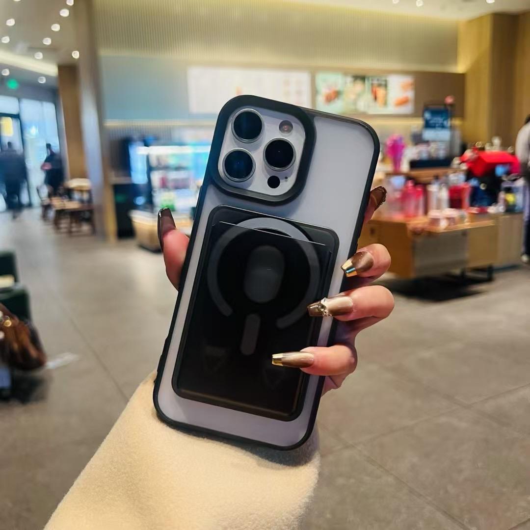 GQ184-เคสเปลือกสีดำ + กล่องใส่การ์ดสีดำ