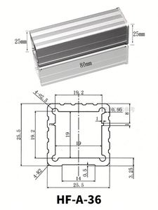 Aluminum <b>Enclosure</b> Extruded Aluminum Control Box IP55 6063 Heatsink Case for DIY Electronic PCB Housing - Product Image 4