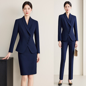 Women's Professional Suit Set Long Sleeve Polyester Workwear For Office Reception Desk Fall 2025 - Product Image 2