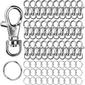 Stainless Steel 925 Silver Plated Keychain Lobster Clasp DIY Accessory Jewelry Toys Bracelet Key <b>Ring</b> Bulk Claw Buckles SEJAL - Product Image 4