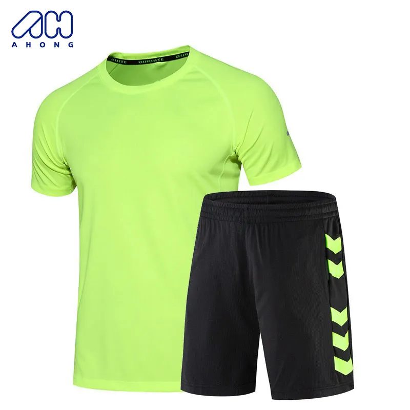 2023 Summer Men Tracksuit Gym Fitness Sports Suit 2 Pcs Clothes Running Jogging Sport Wear Exercise Workout Tracksuits