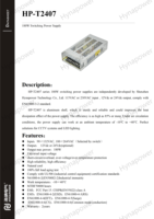 Alimentation industrielle 180W 24Vdc/7.5A 90-264Vac UL508 FCC pour systèmes de convoyage et machines d'emballage Hynapower HP-T2407