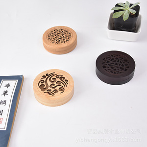 กระถางธูปไม้ไผ่ขนาด9x9x2.4ซม. ใช้ในงานทางศาสนาแกะสลักด้วยมือ - Product Image 2