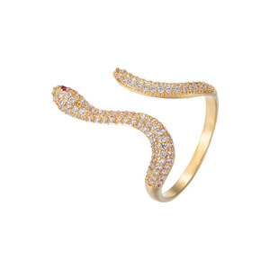 My Muyu Adjustable Luxury Snake <b>Ring</b> Micro Pave Animal Index <b>Finger</b> <b>Ring</b> Gift Jewelry - Product Image 5