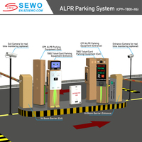 SEWO Smart automatisé entier système de parking ANPR guidage de stationnement paiement d'entrée équipement de stationnement de barrière automatique pour parking