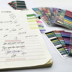 20 PCS 6000 hojas de pegatinas autoadhesivas de índice muy finas, transparentes, impermeables, para estudiantes y material de oficina - Product Image 6