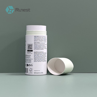 Emballage en tube de papier ovale biodégradable sans plastique écologique pour bâton de parfum solide