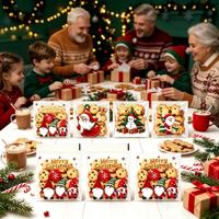Sacs à biscuits de Noël autocollants en cellophane transparent pour nougat, flocons de neige, friandises de boulangerie et cadeaux de fête