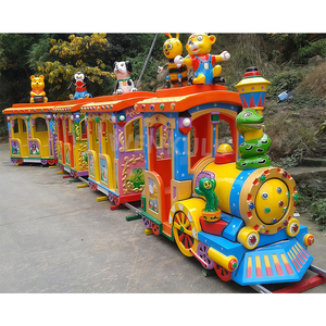 Tren Infantil Eléctrico a Batería con Rieles, 12 Asientos, Efecto de Humo y Música, Precio de Fábrica, para Lugares Turísticos - Product Image 3