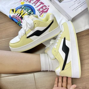 Zapatos Deportivos Casuales de Verano para Mujer, Color Azul Claro, con Cordones, Estilo Coreano, Suela Gruesa Antideslizante de Microfibra - Product Image 3