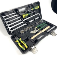 Clé à douille 25 pièces, kit d'outils de clé à molette, ensemble d'outils de clé à douille de réparation automatique