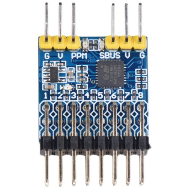 Model aircraft receiver signal conversion module - SBUS, PPM, PWM mode converter - Remote controller receiver