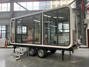 <span class=keywords><strong>Casa</strong></span> Móvil Moderna e Innovadora con Puerta Corredera de Vidrio, 3 Dormitorios, Baño y Aseo, Tipo Cabaña Apple - Product Image 3