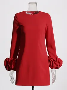 Шикарные женские элегантные Лоскутные вечерние платья с аппликацией, облегающие Женские повседневные платья с длинным рукавом
