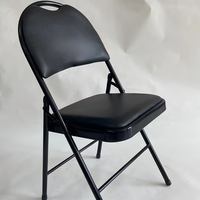 Chaise de salle à manger moderne en métal avec fonction pliante pour salon, hôtel, école et atelier - Marque OCEAN