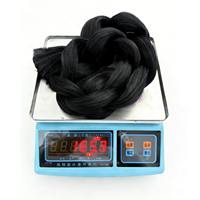 Extensions de cheveux tressés X/P Yaki Jumbo 82 pouces 165g en fibre synthétique PET, trame simple, non traitées chimiquement, emballage OEM